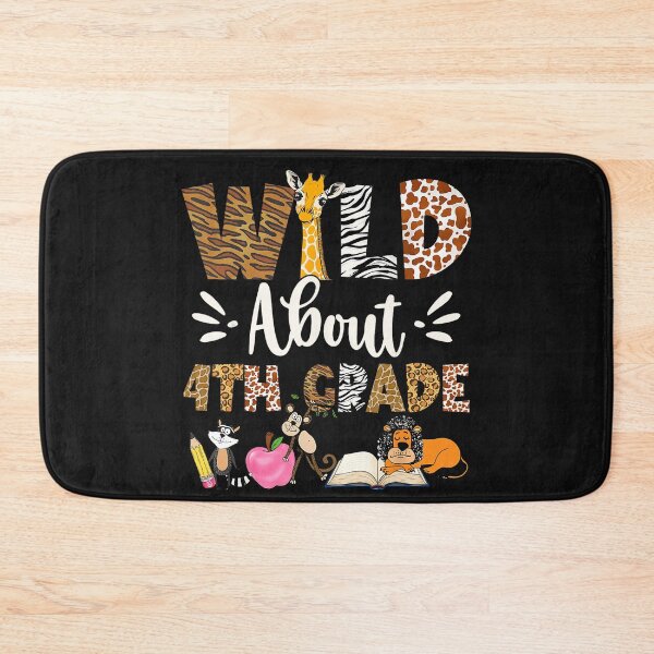 Item preview, Wild About 4th Grade Elementary School Student Teacher Back To School designed and sold by Moscettakkk.