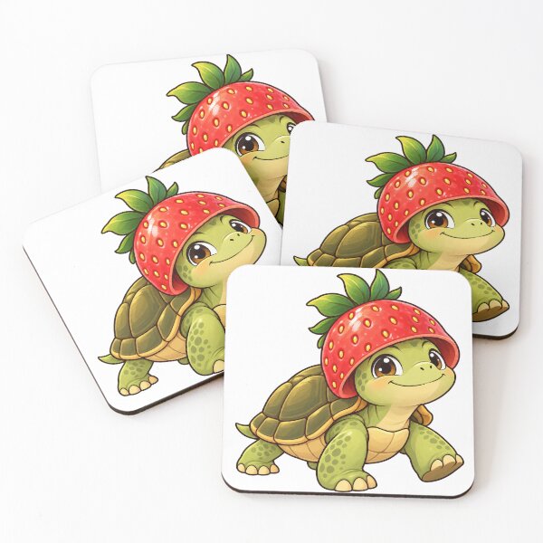 Item preview, Strawberry Helmet Turtle designed and sold by CozyMigo.