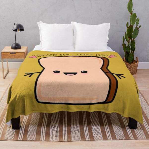 Item preview, Crust Me I Loaf You Funny Cute Toast Bread Pun designed and sold by Doodle Moon Studios.