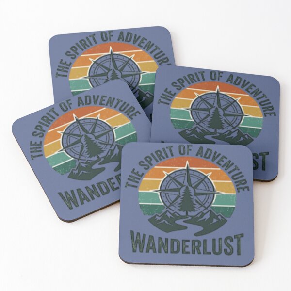 Item preview, The Spirit of Adventure Wanderlust Retro  designed and sold by Shopyshivangi.