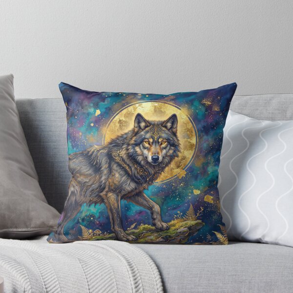 Item preview, Wolf Under the Golden Moon  designed and sold by MargaretWiktor.