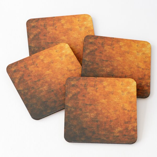Item preview, Orange Rust Distressed Grunge Texture designed and sold by Mindful Wall Art Studio.