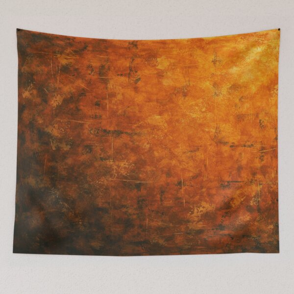Item preview, Orange Rust Distressed Grunge Texture designed and sold by Mindful Wall Art Studio.