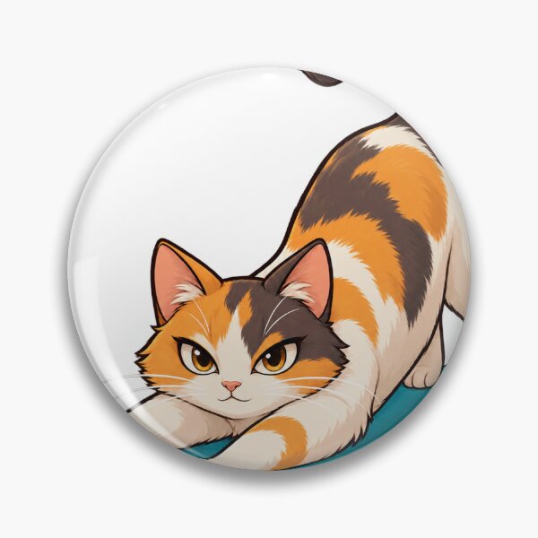 Item preview, Yoga Mat Cat Coach designed and sold by CozyMigo.