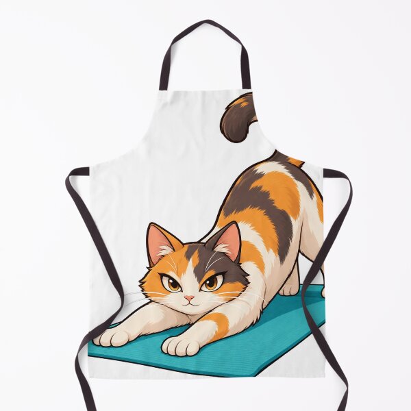 Item preview, Yoga Mat Cat Coach designed and sold by CozyMigo.