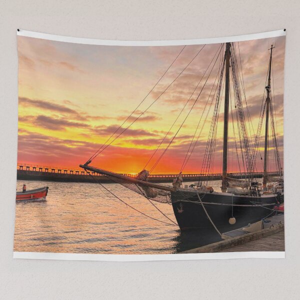Item preview, Cambois Pier Sunrise over the River Blyth  designed and sold by Violaman.