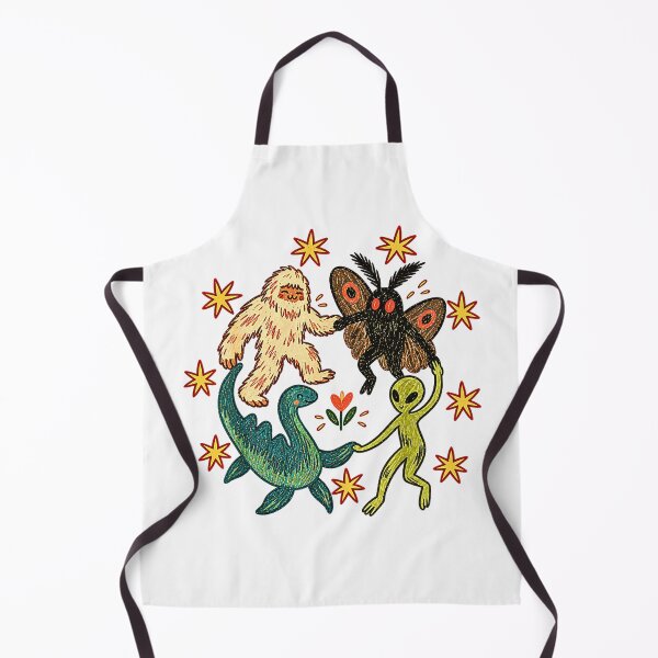Item preview, Cryptid Friends Mothman Bigfoot Nessie Alien Vintage Weirdcore designed and sold by Byhergawaa.