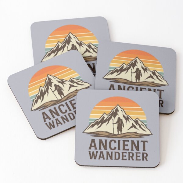 Item preview, Ancient Wanderer Vintage Mountain Retro  designed and sold by Shopyshivangi.