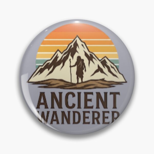 Item preview, Ancient Wanderer Vintage Mountain Retro  designed and sold by Shopyshivangi.