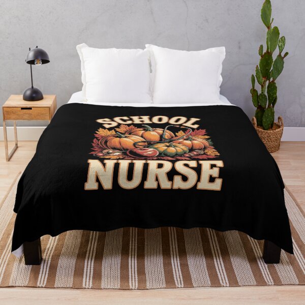 Item preview, School Nurse Fall Season – Autumn Pumpkins Apple Bandage Art designed and sold by jkrphoto.