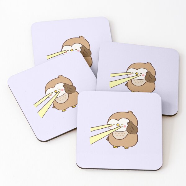 Item preview, Owl Shooting Beams From Its Eyes designed and sold by Chunu Doodles.