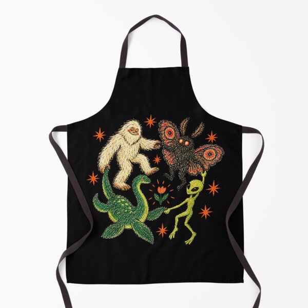 Item preview, Cryptid Friends Mothman Bigfoot Nessie Alien Vintage Weirdcore designed and sold by Byhergawaa.