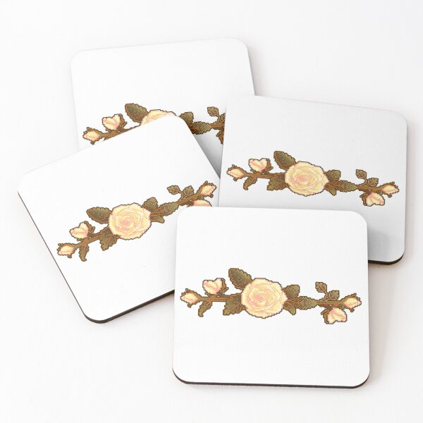 Item preview, Pixel Yellow Rose Sticker designed and sold by EveKrystall.