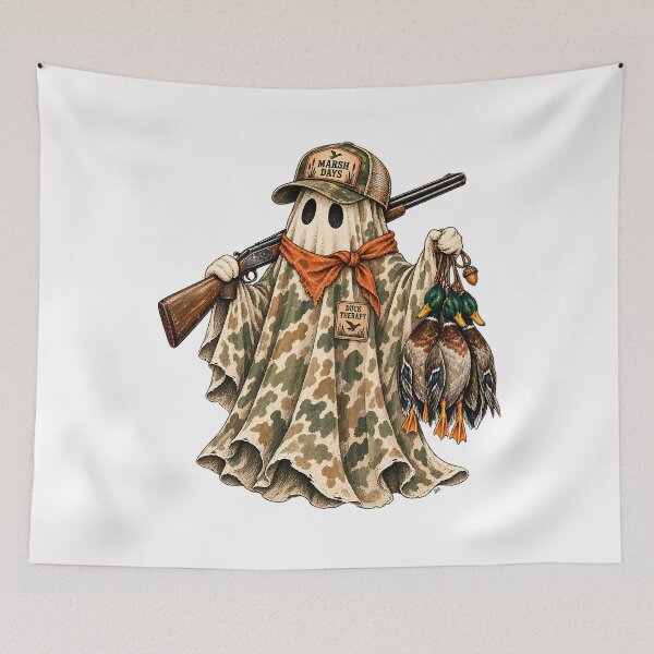 Item preview, Duck Hunting Ghost Marsh Days Camo Halloween designed and sold by DesignArtist.ia.