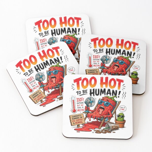 Item preview, Too Hot To Be Human Melting Pepper Design designed and sold by rocknrollstyles.