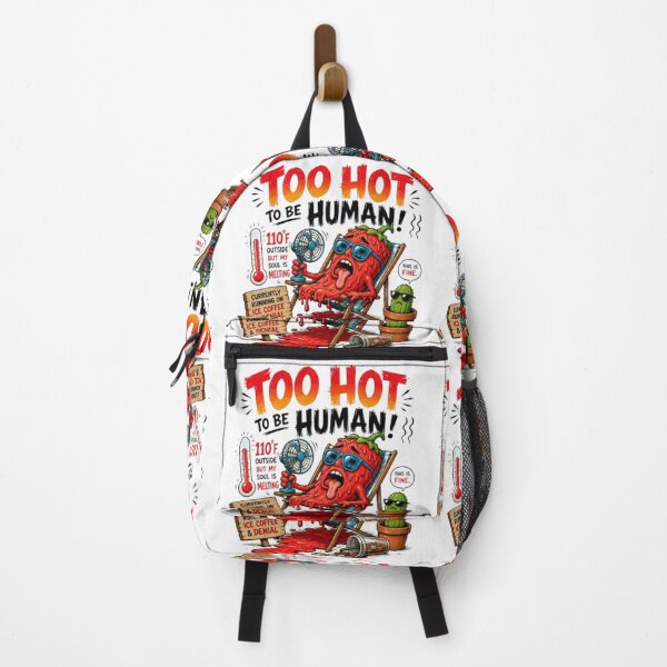 Item preview, Too Hot To Be Human Melting Pepper Design designed and sold by rocknrollstyles.