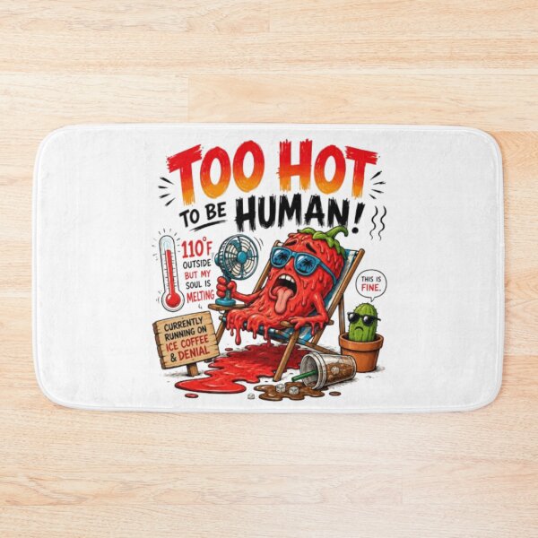 Item preview, Too Hot To Be Human Melting Pepper Design designed and sold by rocknrollstyles.