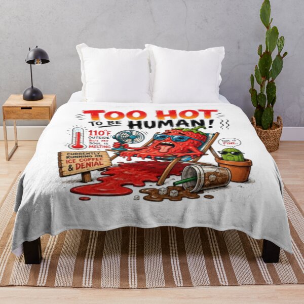 Item preview, Too Hot To Be Human Melting Pepper Design designed and sold by rocknrollstyles.