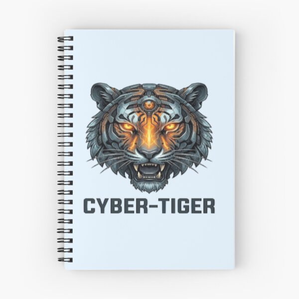 Item preview, Cyber Tiger Futuristic Cyberpunk Predator Art designed and sold by Shopyshivangi.