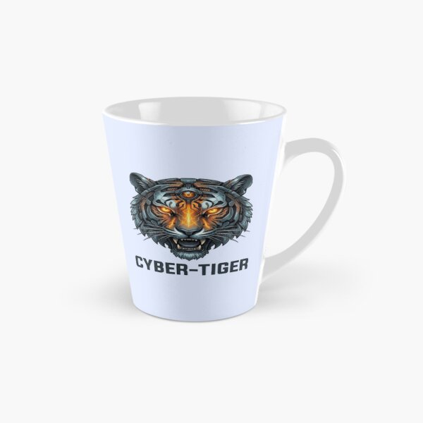 Item preview, Cyber Tiger Futuristic Cyberpunk Predator Art designed and sold by Shopyshivangi.