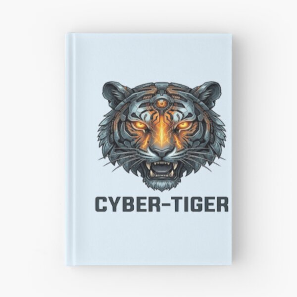 Item preview, Cyber Tiger Futuristic Cyberpunk Predator Art designed and sold by Shopyshivangi.