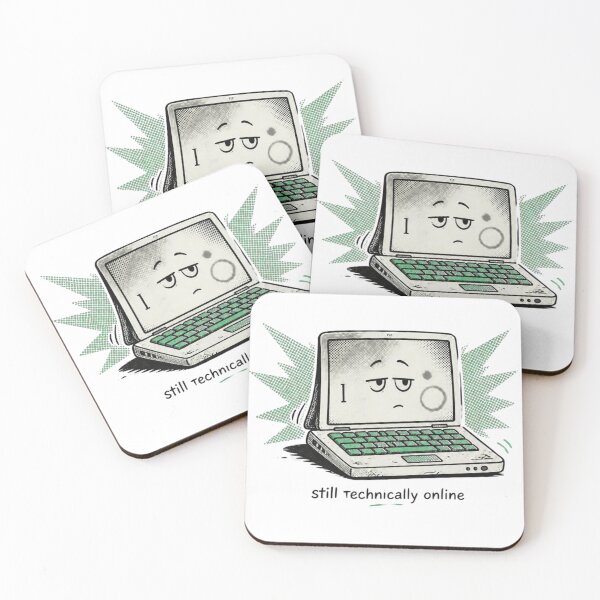 Item preview, Still Technically Online Funny Retro Laptop T-Shirt designed and sold by Subrat Art & Design.