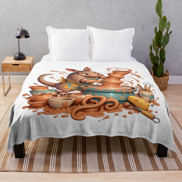 Item preview, Funny Armadillo Pottery Wheel Clay Chaos Animal Art for Shirts Stickers Mugs and Gifts designed and sold by Oddly Tiny Zoo.