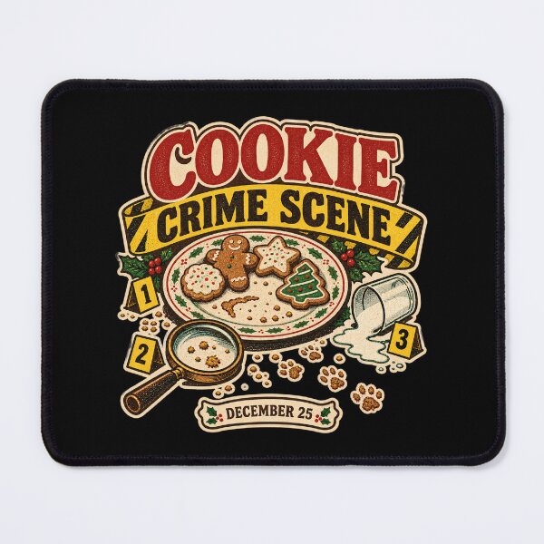 Item preview, Funny Retro Christmas Gingerbread Cookie Crime Scene Gift designed and sold by Artycom.