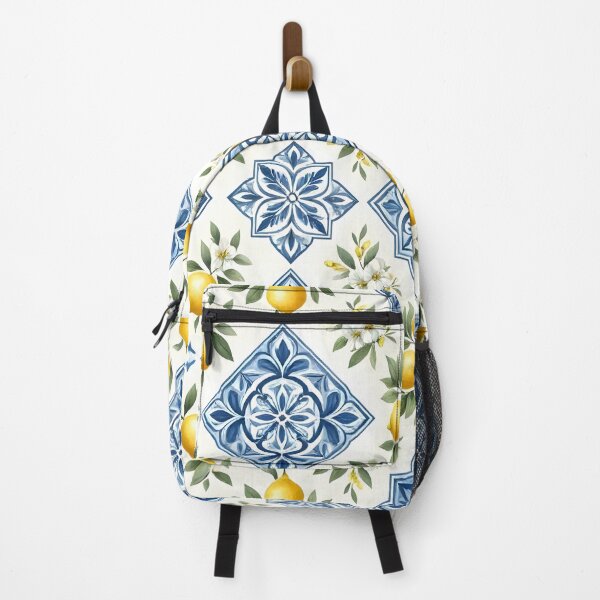 Item preview, Mediterranean Lemon Ceramic Tile Pattern designed and sold by Sybille-Yates.