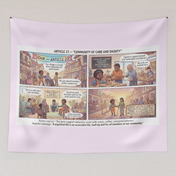 Item preview, Community support for dignity and participation designed and sold by Mianku | Für das Leben.