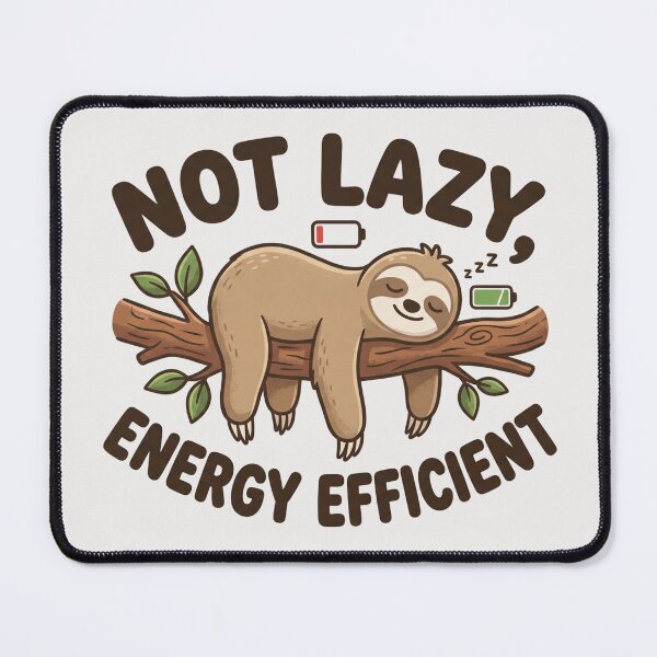 Item preview, Not lazy  energy efficient designed and sold by DigitalDreamStudio.