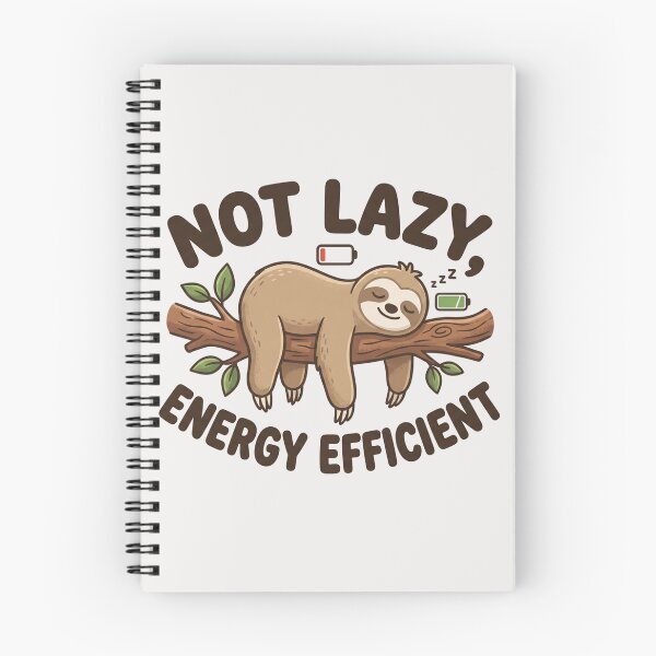 Item preview, Not lazy  energy efficient designed and sold by DigitalDreamStudio.
