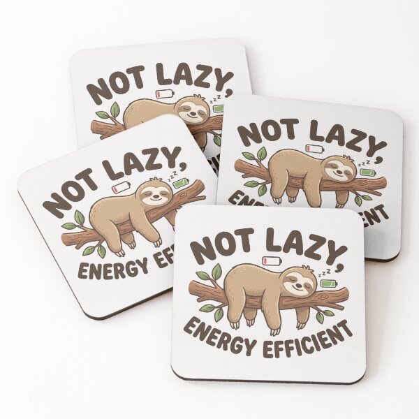 Item preview, Not lazy  energy efficient designed and sold by DigitalDreamStudio.