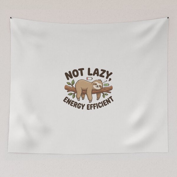 Item preview, Not lazy  energy efficient designed and sold by DigitalDreamStudio.