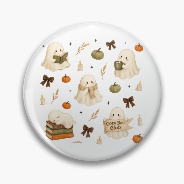 Item preview, Cozy Boo Club Ghost Reading Books designed and sold by MOSIDRIP™.