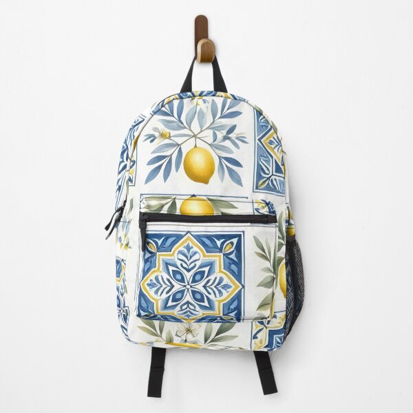 Item preview, Mediterranean Lemon Ceramic Tile Pattern designed and sold by Sybille-Yates.