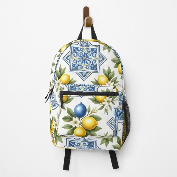 Item preview, Mediterranean Lemon Ceramic Tile Pattern designed and sold by Sybille-Yates.