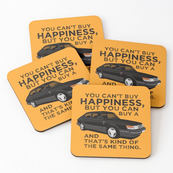 Item preview, You Can't Buy Happiness, But You Can Buy a Saab 900 Turbo designed and sold by knappidesign.