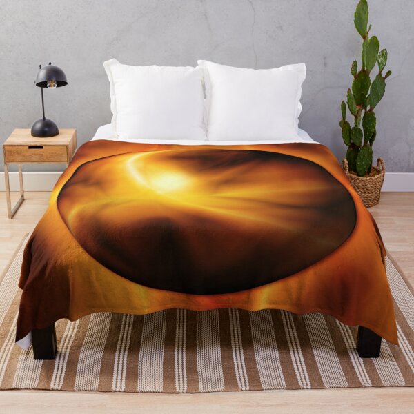 Item preview, Fiery abstract sphere in the cosmic nebula designed and sold by JinxisArts.