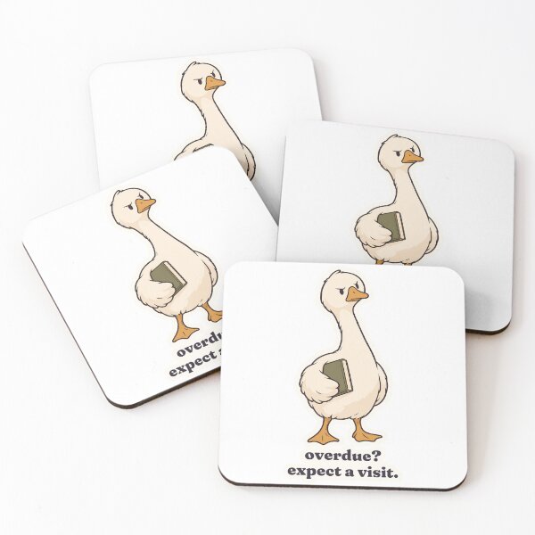 Item preview, Stern Librarian Goose Overdue Expect a Visit designed and sold by OuqCreations.
