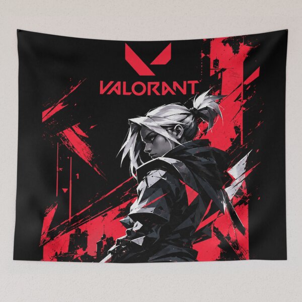 Item preview, Valorant Jett Red and Black Anime Gaming Art designed and sold by NBT-NOVA.