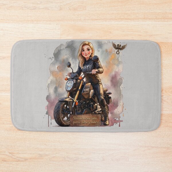 Item preview, Biker Girl - Owner of My Route, Strong, Free, and Biker / Motorcycle Woman Watercolor designed and sold by EfectoCreativo.