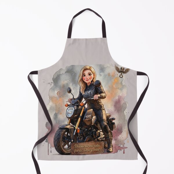 Item preview, Biker Girl - Owner of My Route, Strong, Free, and Biker / Motorcycle Woman Watercolor designed and sold by EfectoCreativo.