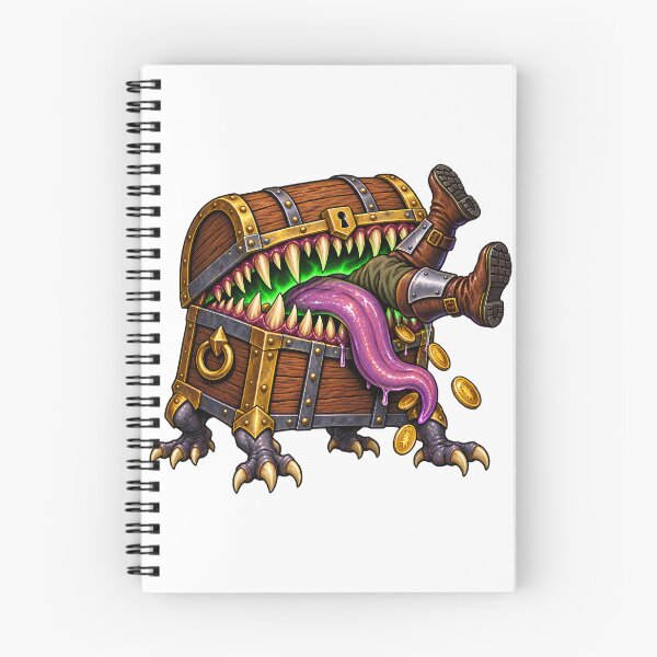 Item preview, Hungry Mimic Treasure Chest Eating an Adventurer designed and sold by bwanaboards.