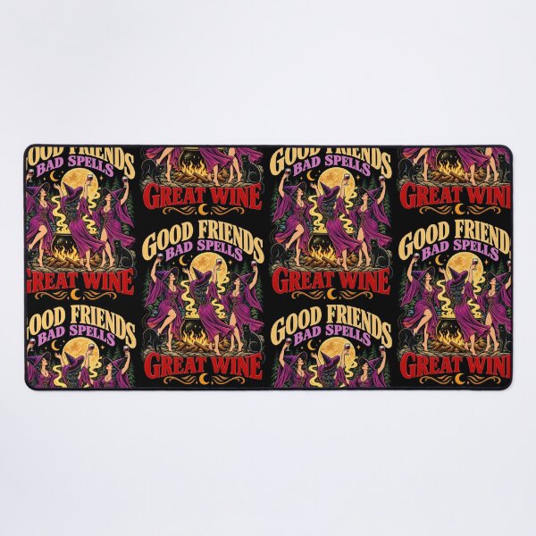 Item preview,  Witchys   Good Friends Bad Spells Great Wine designed and sold by TeeARTHY.