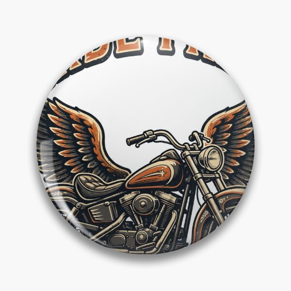 Item preview, Ride Free Biker Vintage Motorcycle Wings T-Shirt designed and sold by EverydayBadge.
