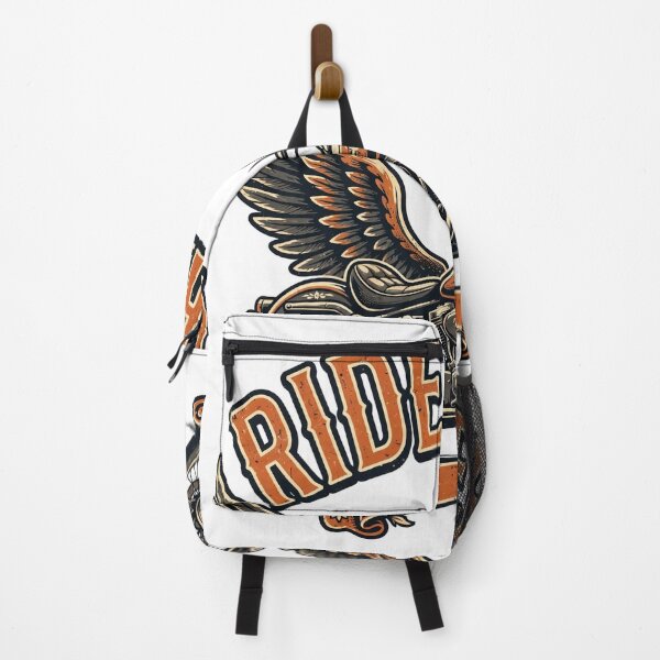 Item preview, Ride Free Biker Vintage Motorcycle Wings T-Shirt designed and sold by EverydayBadge.