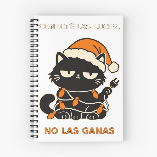 Item preview, Grumpy cat tangled up in Christmas lights without enthusiasm designed and sold by Honu2025.