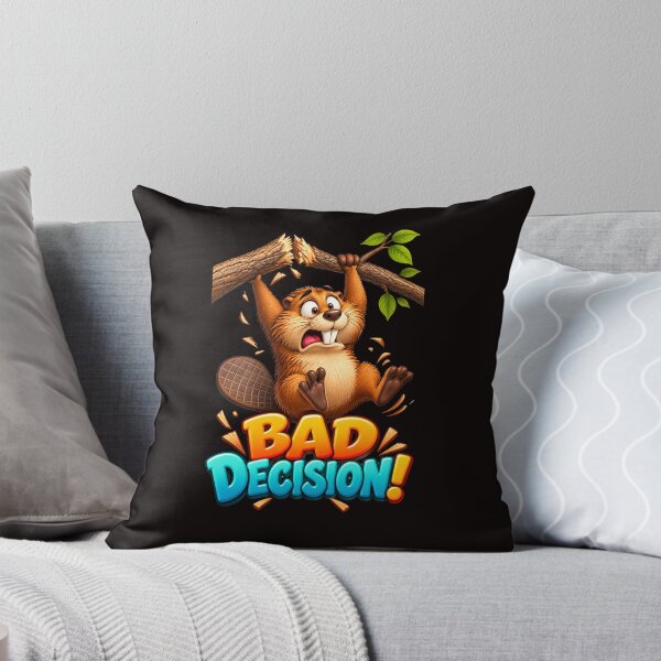 Item preview, Funny Beaver – Bad Decision! designed and sold by Tadeusz1.