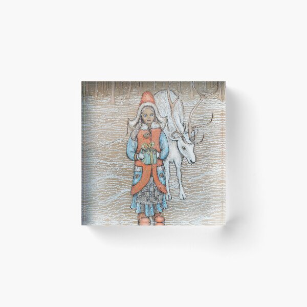 Item preview, Girl and Reindeer designed and sold by SantiagoJos.